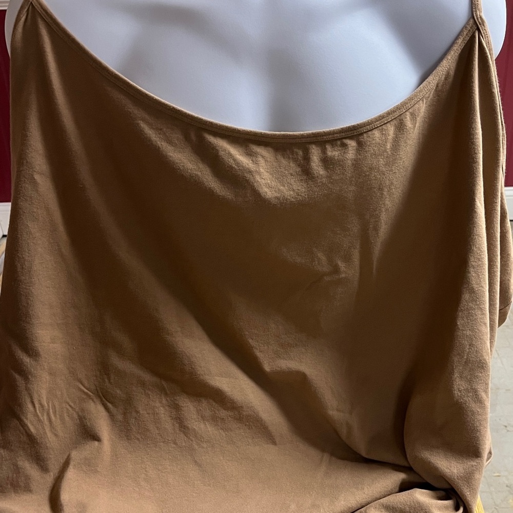Lane Bryant 38/40 7X Tan Essential Cotton Cami EUC